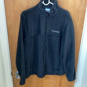 Columbia Black Fleece Jacket Full-Zip Classic